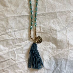 Long tassel necklace